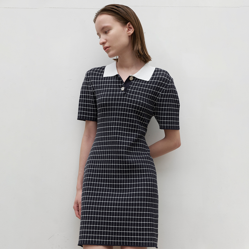 （OP-6196）DALI TWEED KNIT DRESS