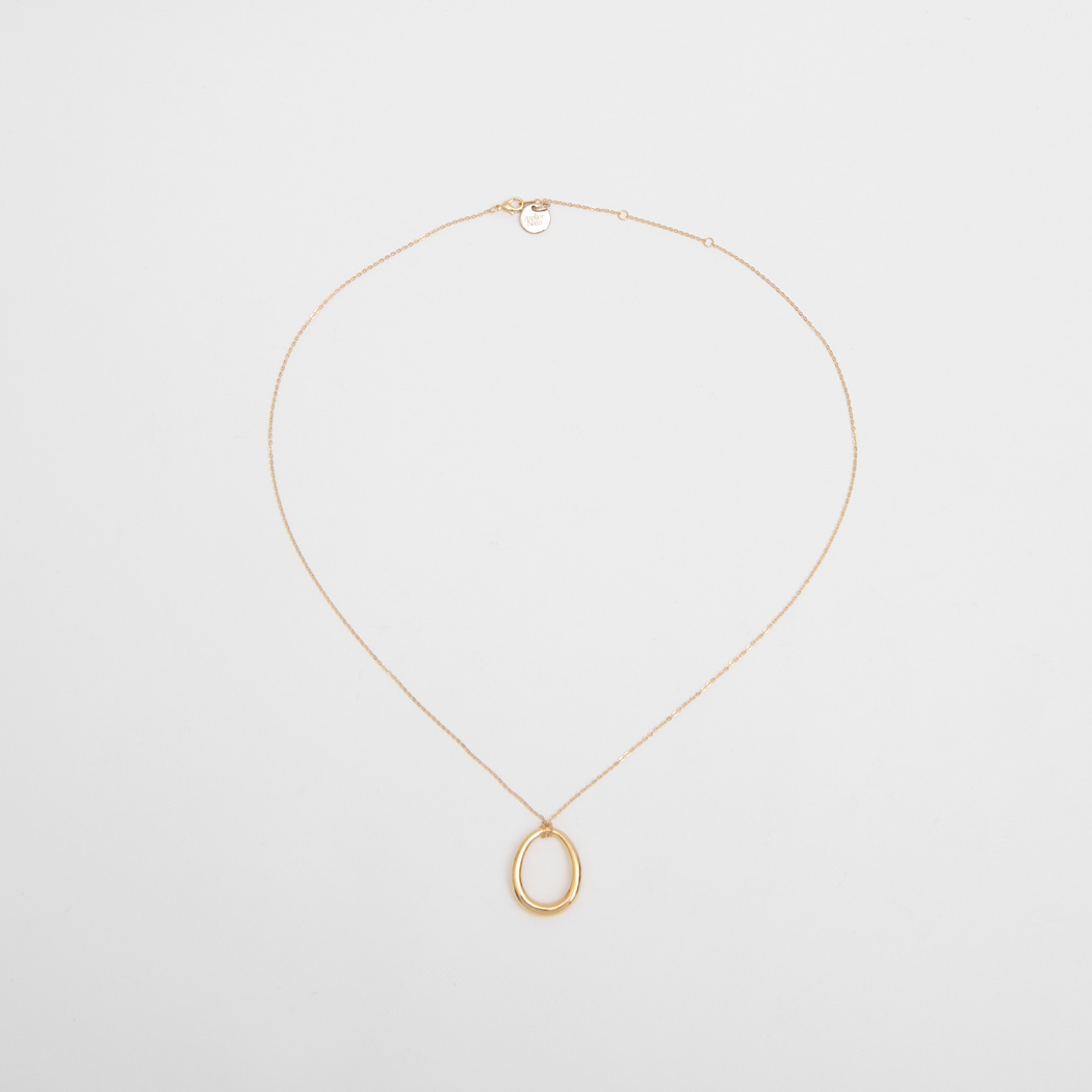 （N-862）MODERN MULTI RING NECKLACE