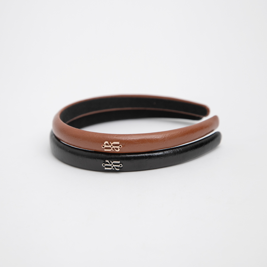 （HC-0042）LEATHER HAIR BAND