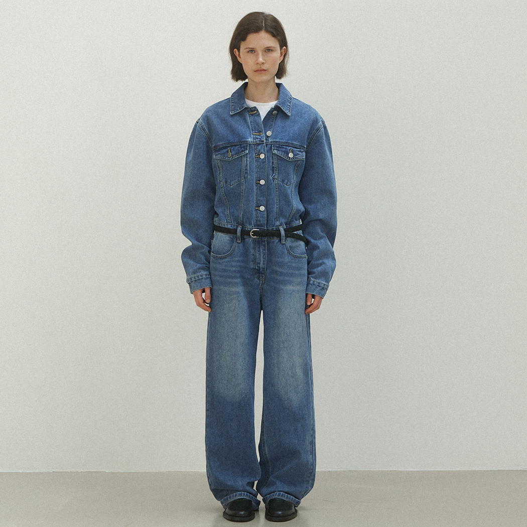 （OP-6231）DENIM OVERALL JUMPSUIT