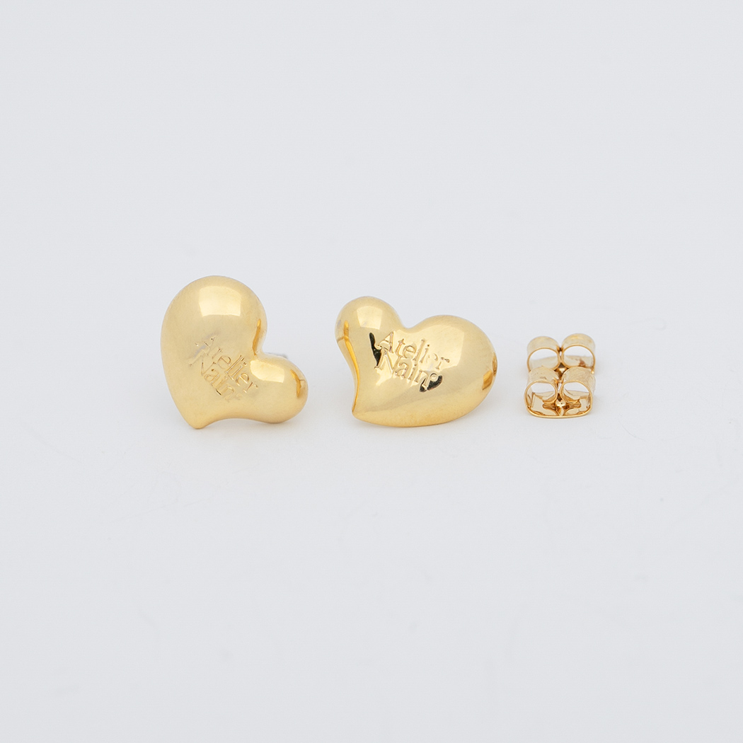 （E-1594）VOLUME HEART EARRING