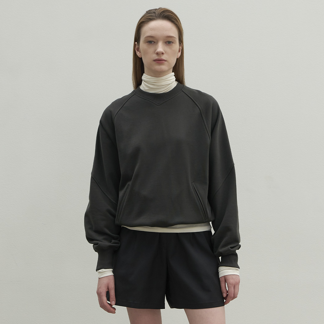 （T-6889）LOURY SET-UP SWEATSHIRT