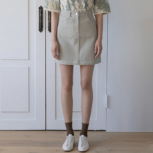 （SK-4123）セットアップミニデニムスカート