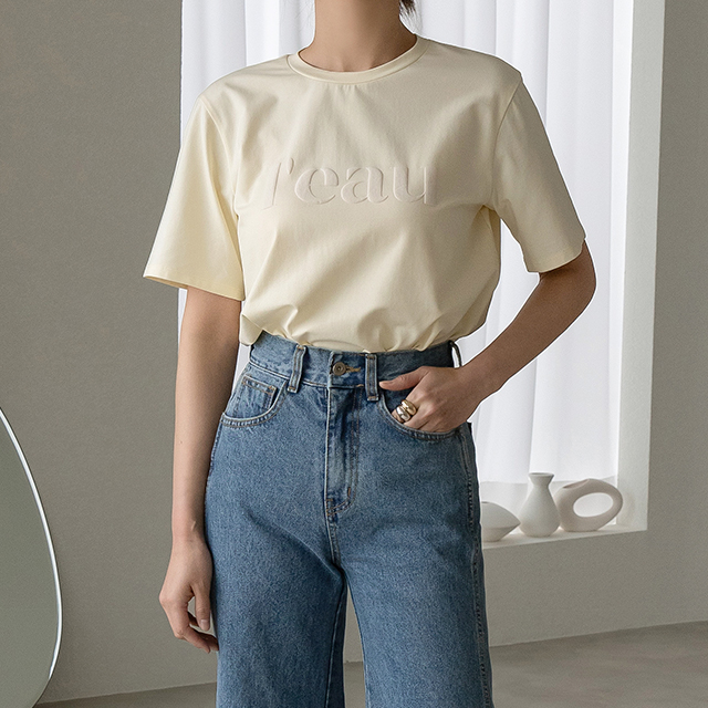 （T-5597）発泡汚染レタリングティー