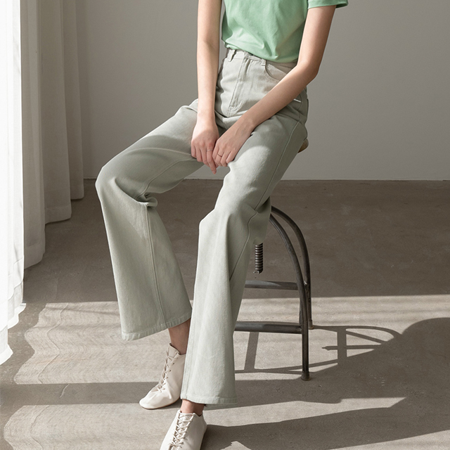 （PT-4480）セットアップマキシワイドデニムパンツ