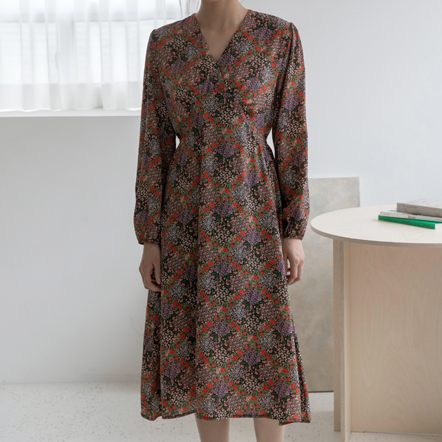 （OP-5615）フローラルポイントワンピース