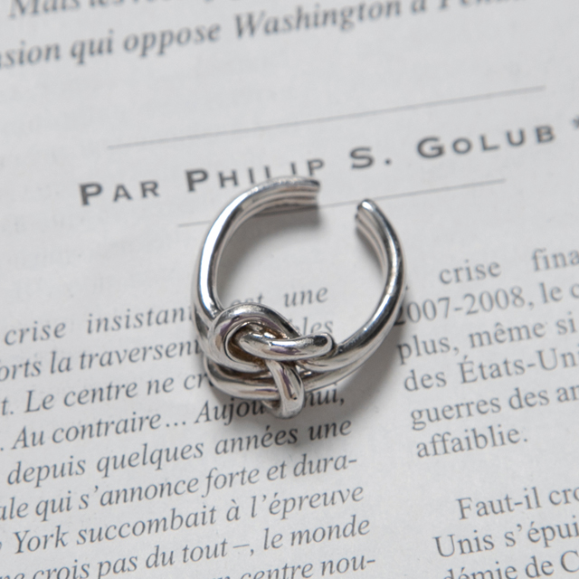 (R-391)シルバーノーチッドオープンリング