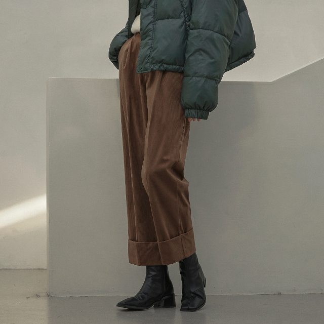 （PT-5234）ソフトロールアップバックバンディングパンツ