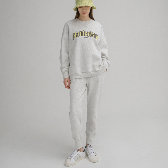 (PT-5273)エフェクトスリムジョガーパンツヘッダーグレー