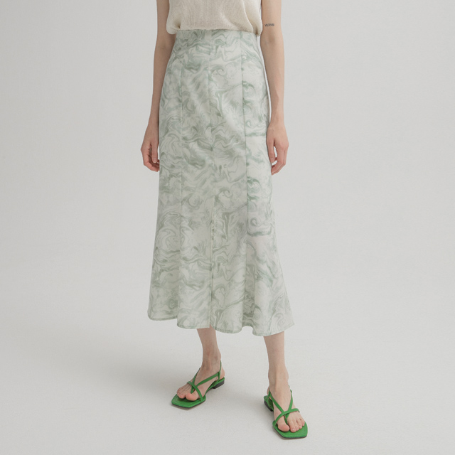 (SK-4519)マーベルプリントマーメイドスカート