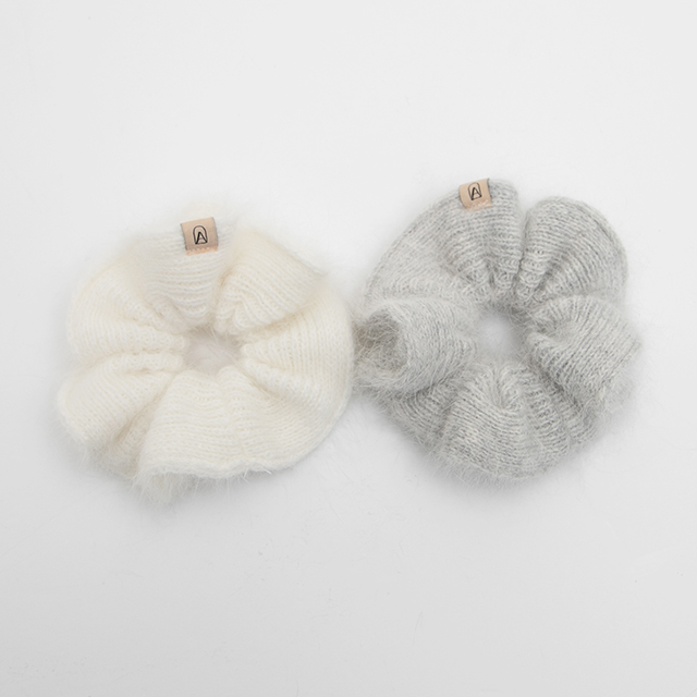 (HC-0013)ウールヘアリースクランチ