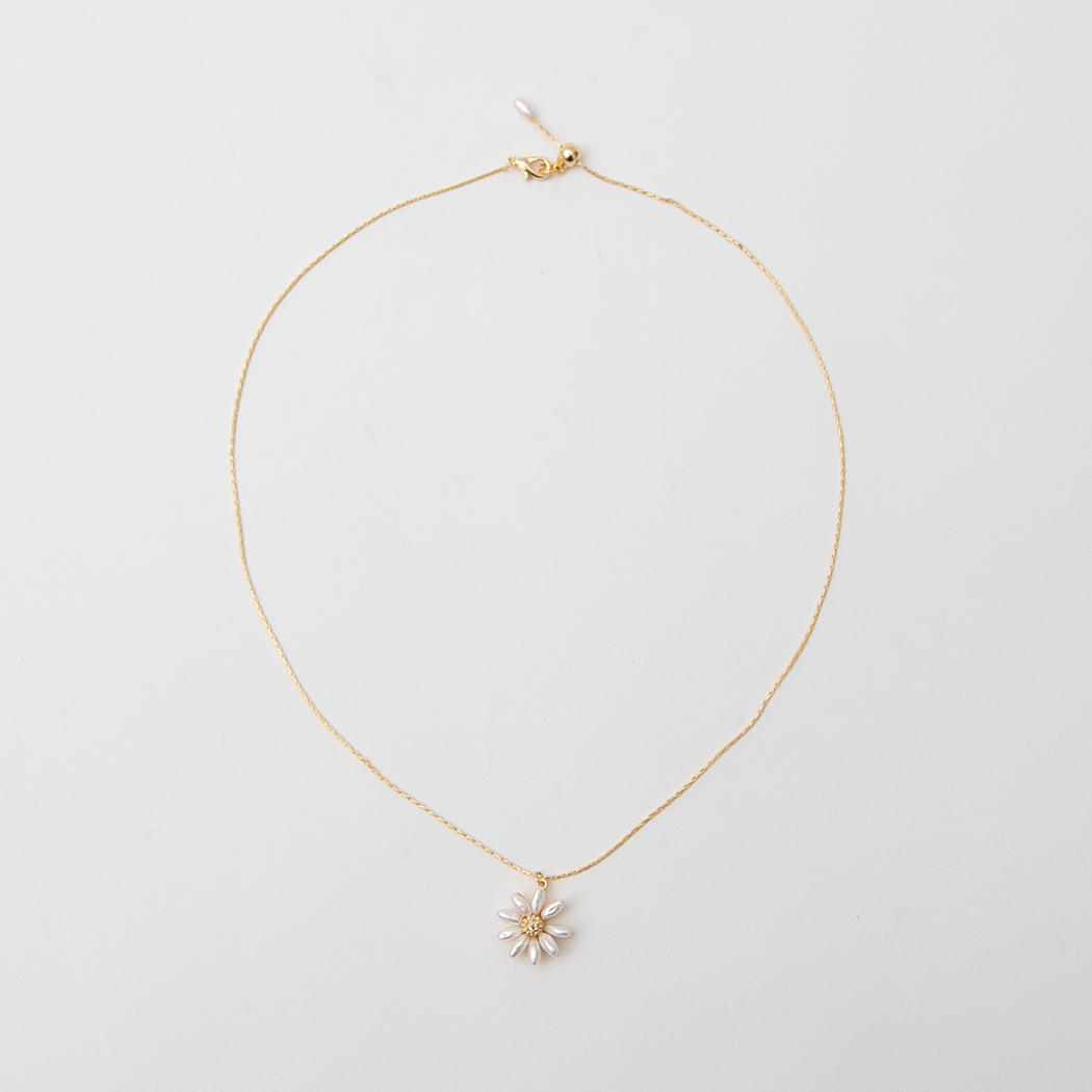 （N-833）スプリングフラワーネックレス