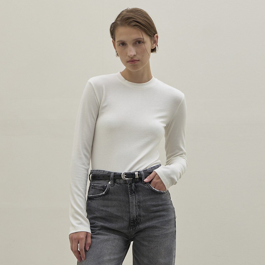 （ZNT-6742）SIGNATURE SOFT BASIC ROUND TEE