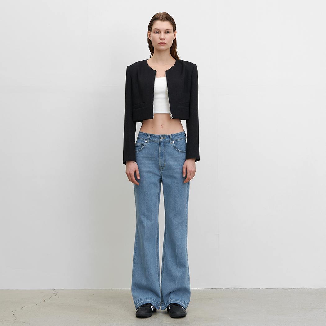 （PT-5499）TEO SLIM BOOTCUT DENIM PANTS