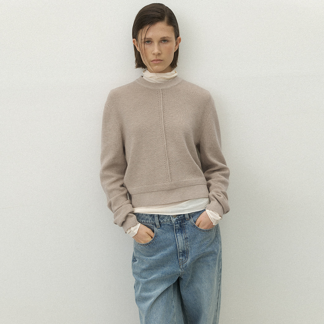 （T-6922）ESSENTIAL OLGA BASIC KNIT