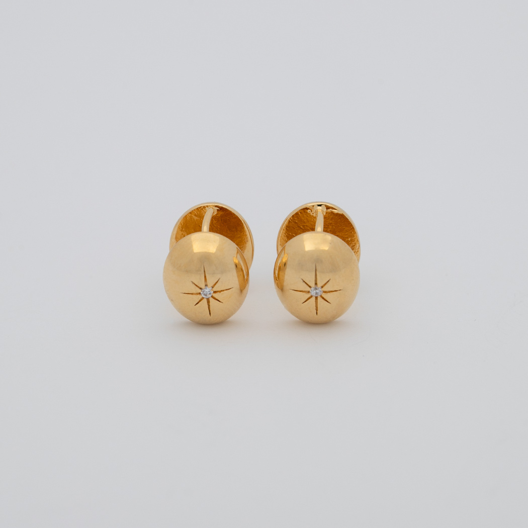 (ZE-1593)VOLUME BOLD STAR EARRING