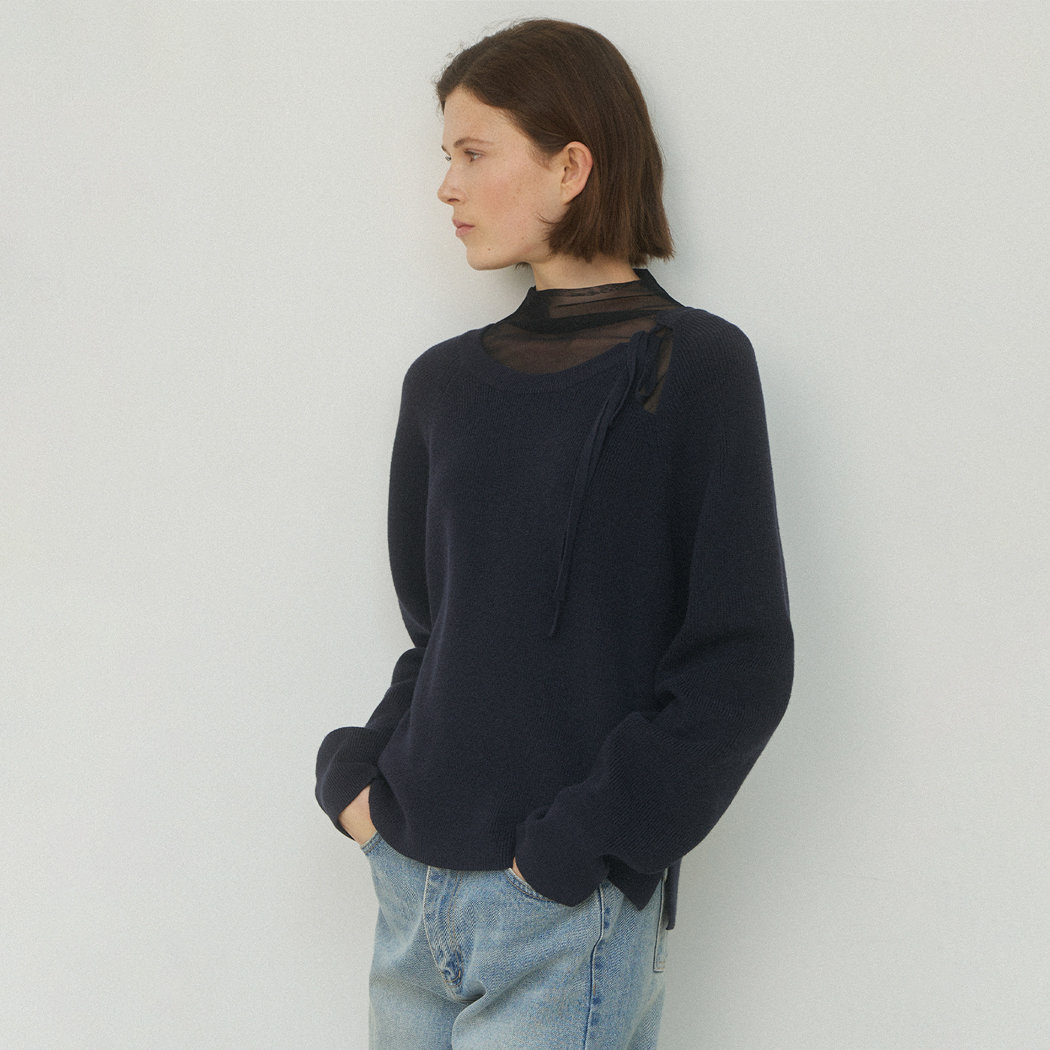 （T-6905）COLIN RIBBON POINT KNIT