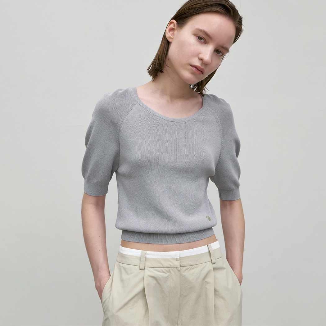 （T-6852）STELLA VOLUME SLEEVE KNIT