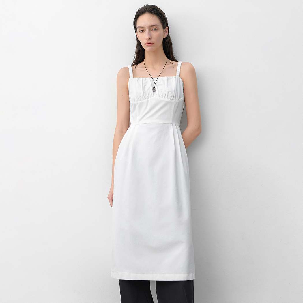 （OP-6272）ISLA SHIRRING TUCK DRESS