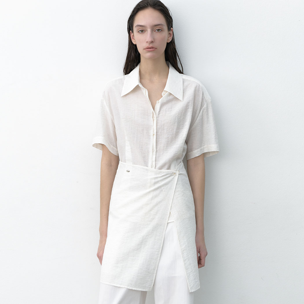 （BL-4328）ROA LAYERD SKIRT SHIRT S