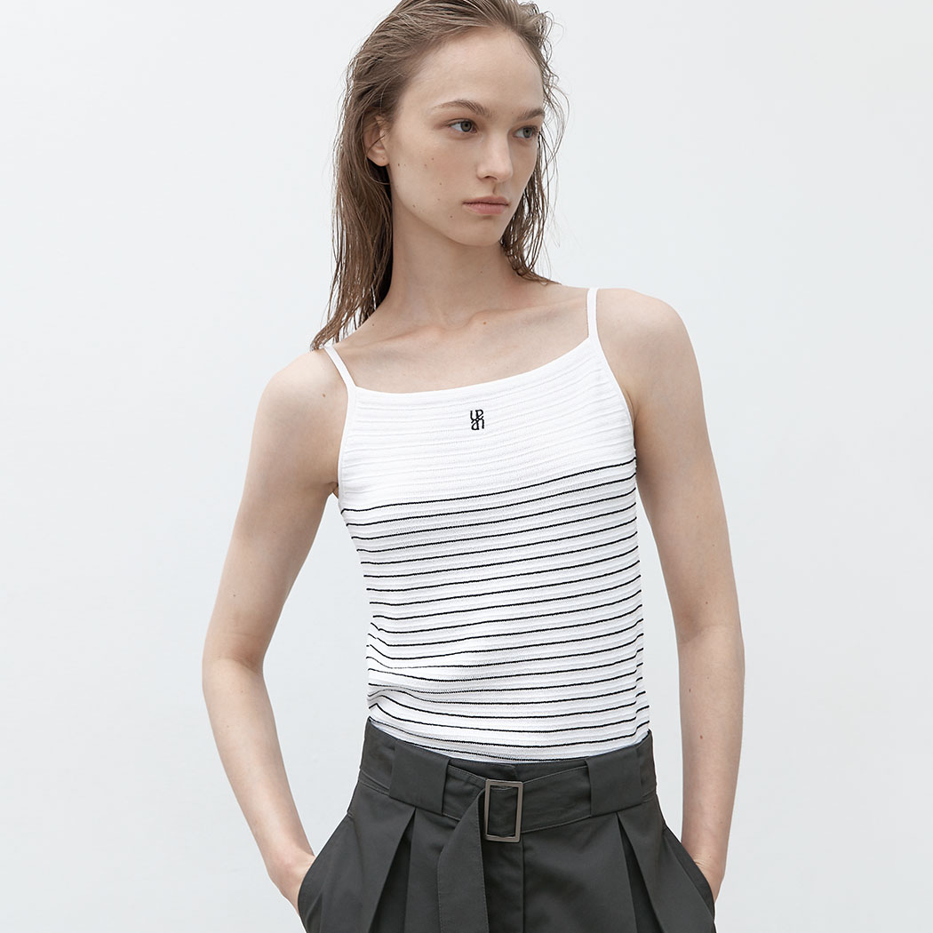 （T-7064）ESSENTIAL COY STRIPE KNIT