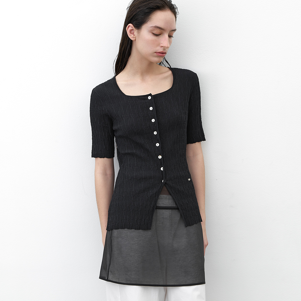 （CD-2207）CLARE CREASE CARDIGAN