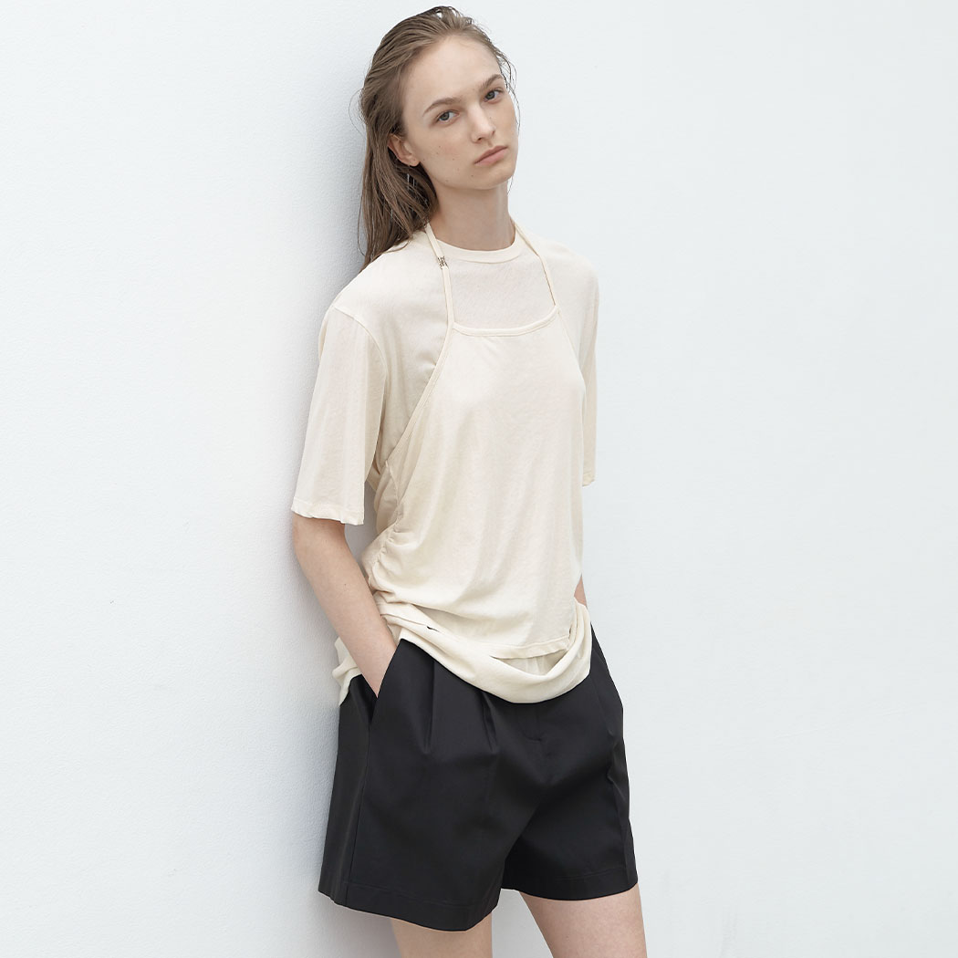 （T-7055）IVAN HALTER LAYERED TEE
