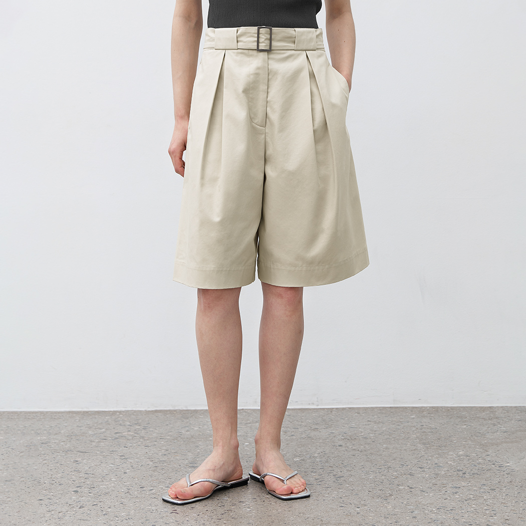（PT-5672）BERMUDA TUCK CHINO PANTS S