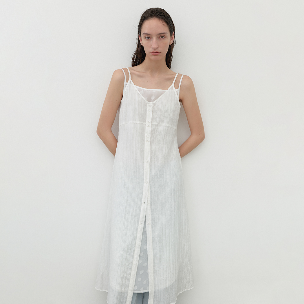 （OP-6287）AUBE LAYERED WRINKLE DRESS