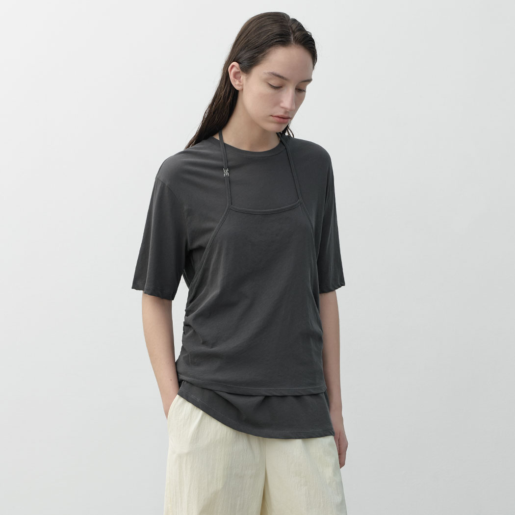 （T-7055）IVAN HALTER LAYERED TEE