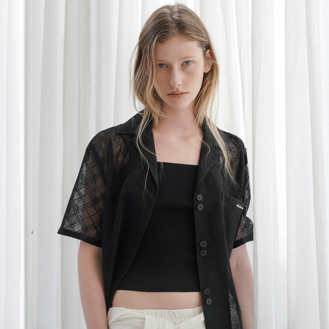 （BL-4320）RANO SEE THROUGH LACE SHIRT