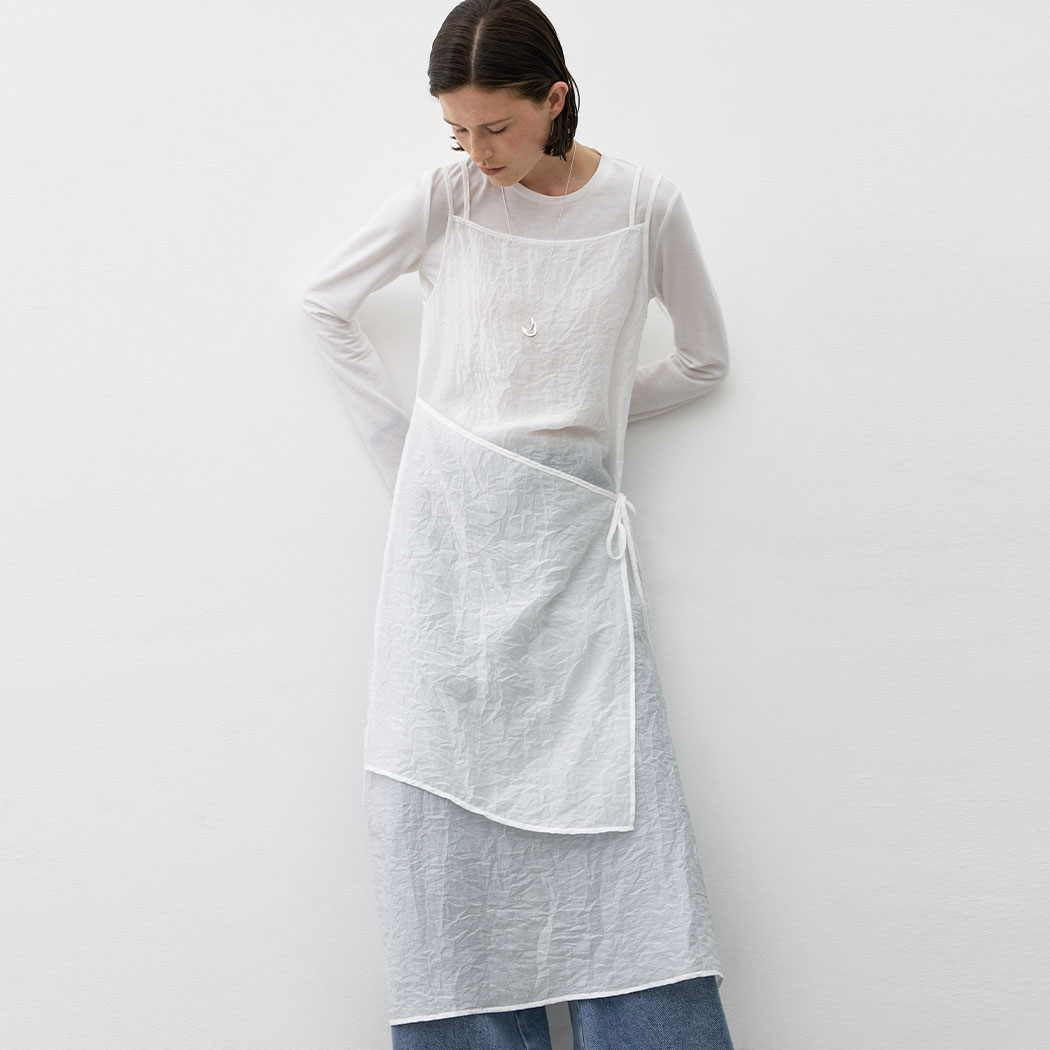 （OP-6305）LINDA STRING SHEER LAYERED DRESS