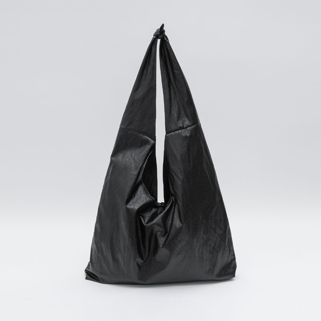 （B-2460）CRINKLE LEATHER MAXI KNOT BAG