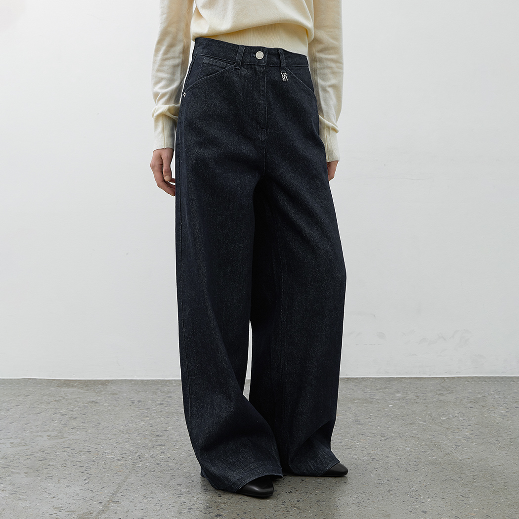 （PT-5703）ESSENTIAL INDIGO WIDE PANTS
