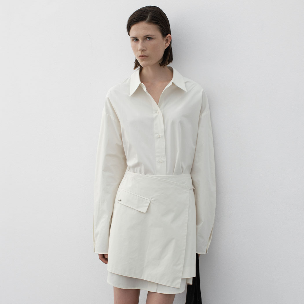 （OP-6296）AVERY LAYERED SHIRT ONE PIECE