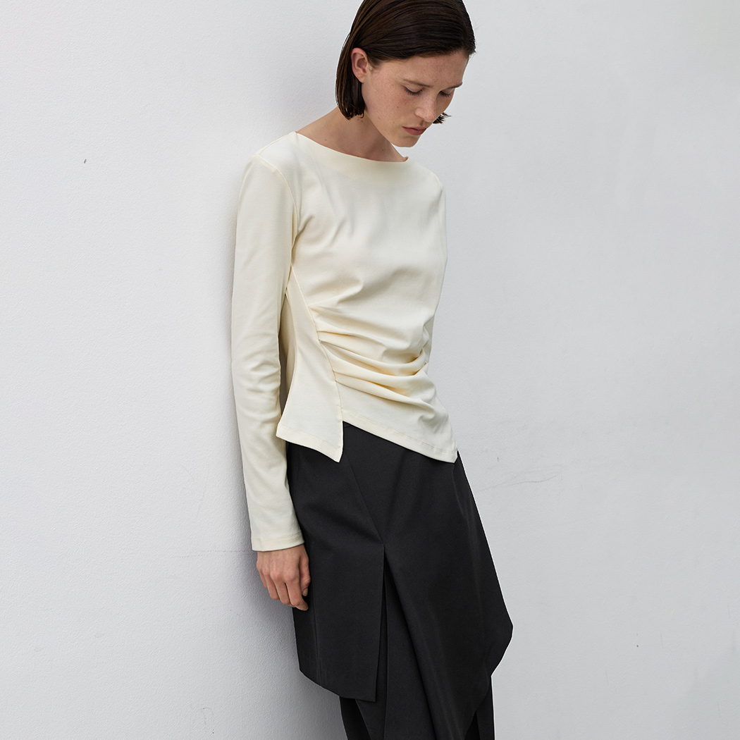 （Z-BL-4287）LOND2 WAIST TUCK BLOUSE