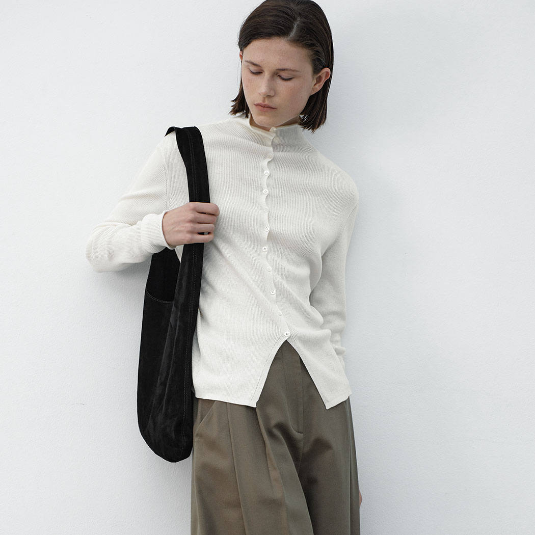 （CD-2232）CLIFF HALF NECK KNIT