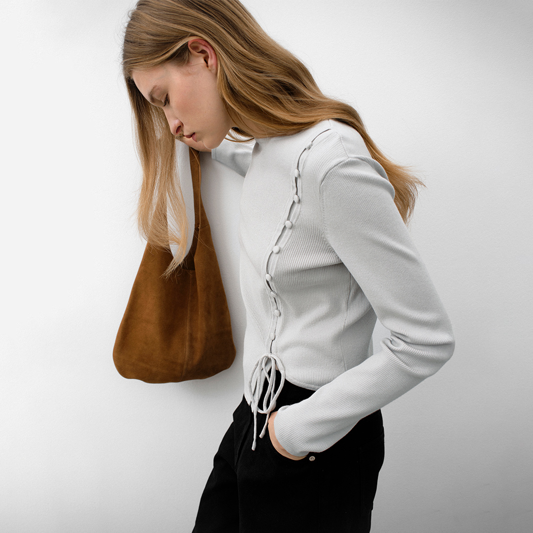 （T-7108）PENNY UNBALANCED POINT KNIT
