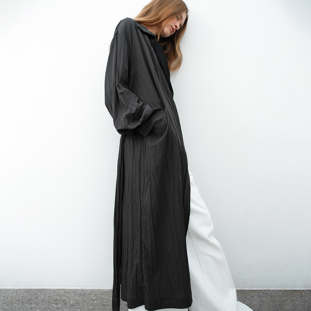 （OP-6304）HIGH NECK BELTED OUTER DRESS S