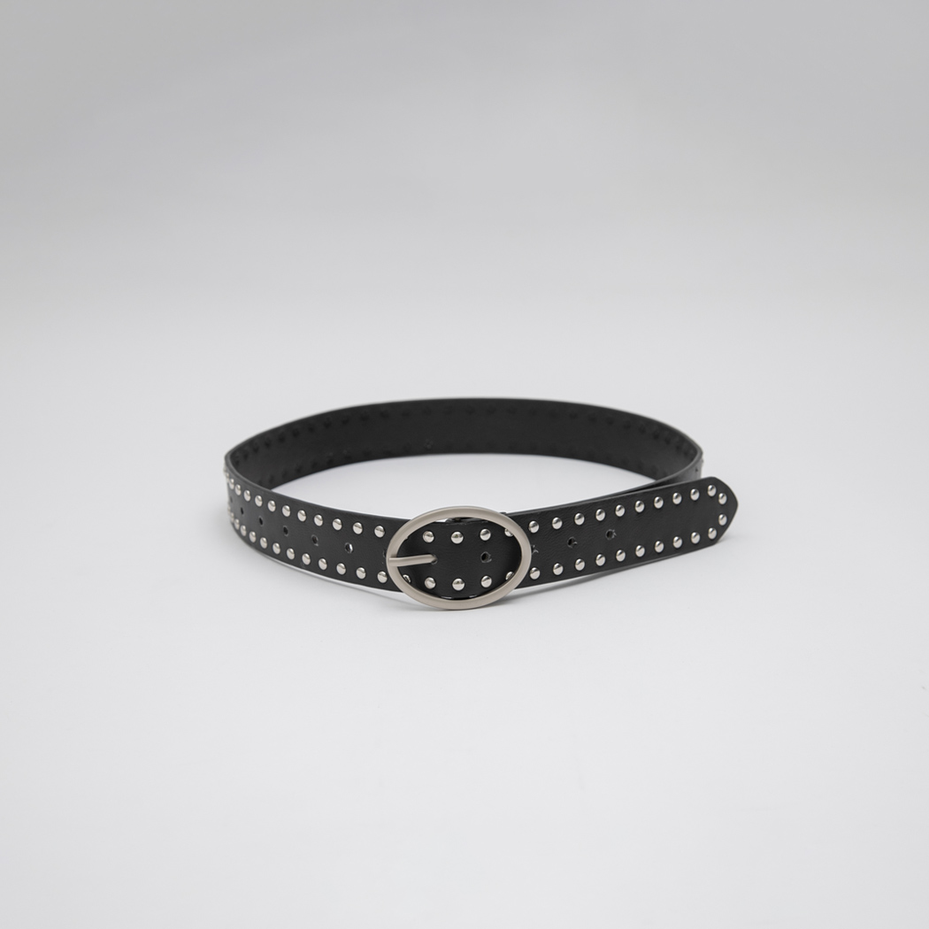 （BT-0026）BOLD BUCKLE STUD BELT