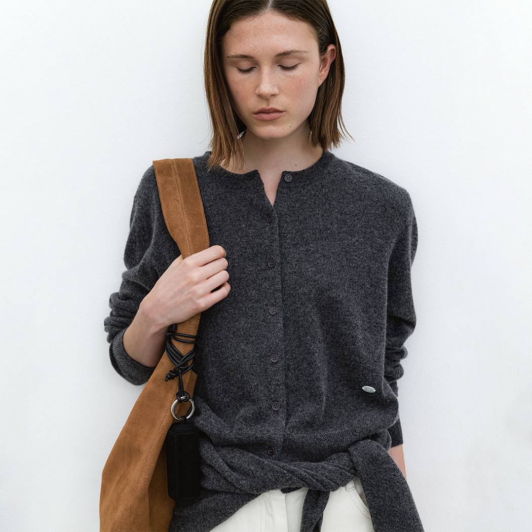 （CD-2230）ESSENTIAL CASHMERE BASIC CARDIGAN