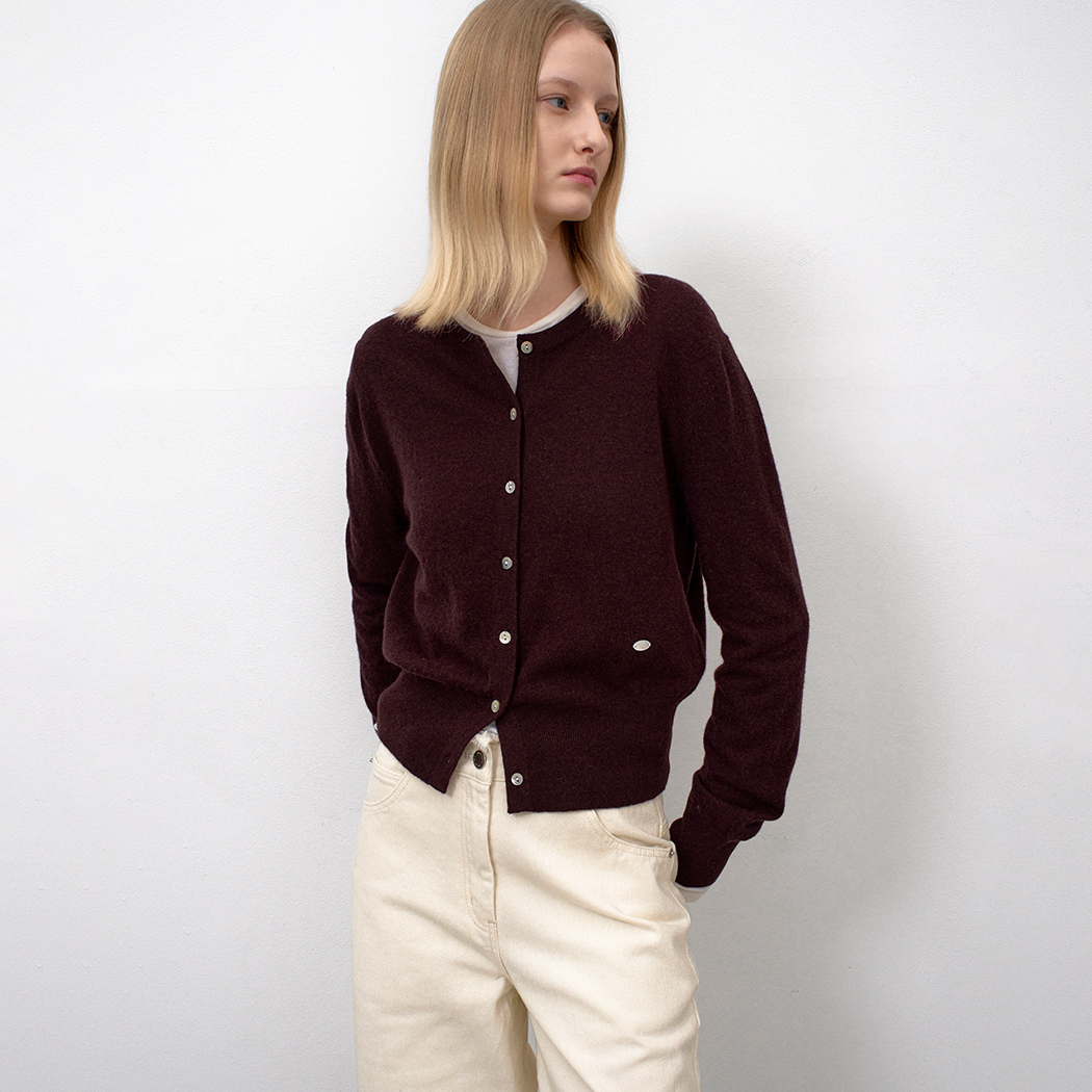 （CD-2241）ESSENTIAL WOOL BLENDED SLIM FIT CARDIGAN
