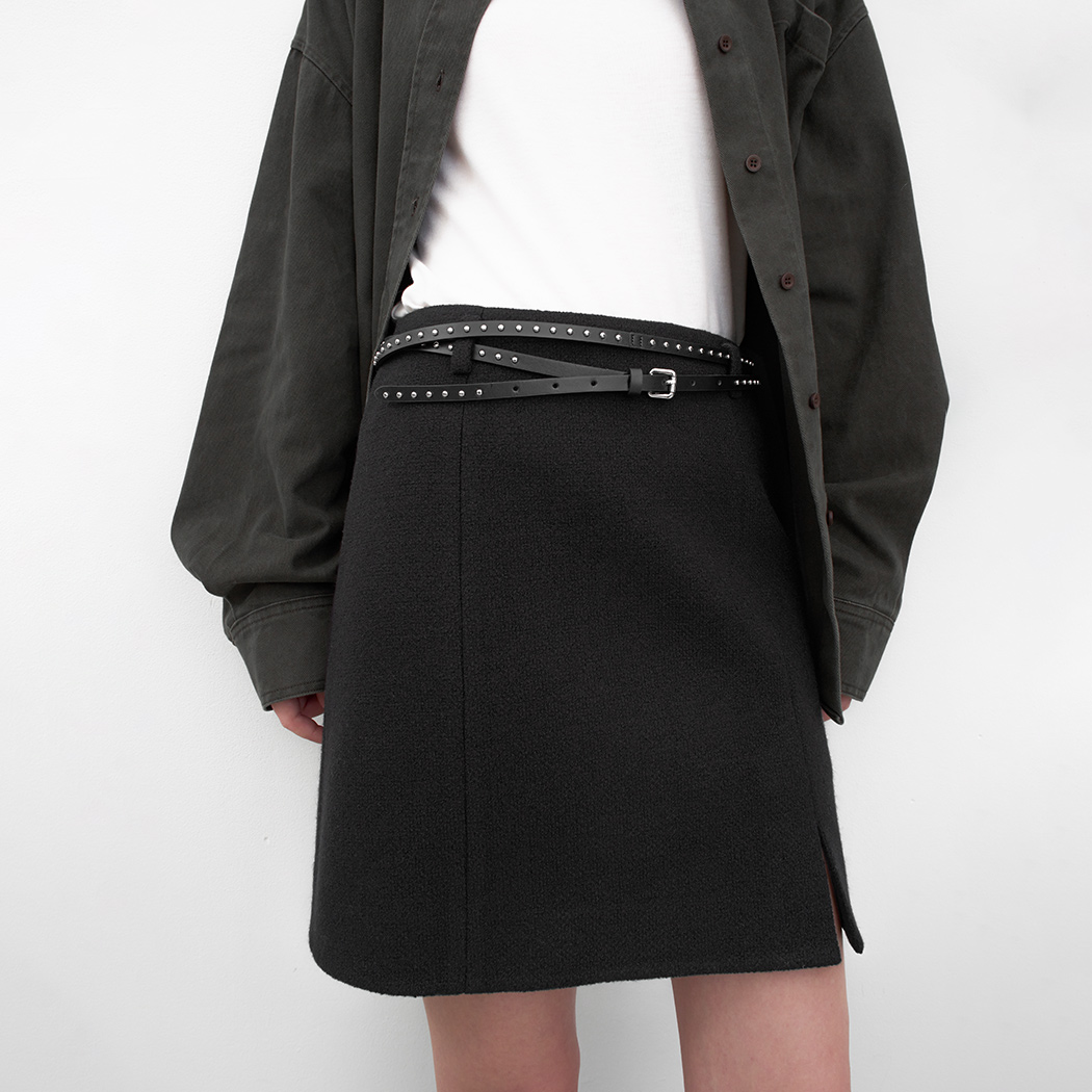 （SK-5059）FAVE TWEED SET-UP MINI SKIRT