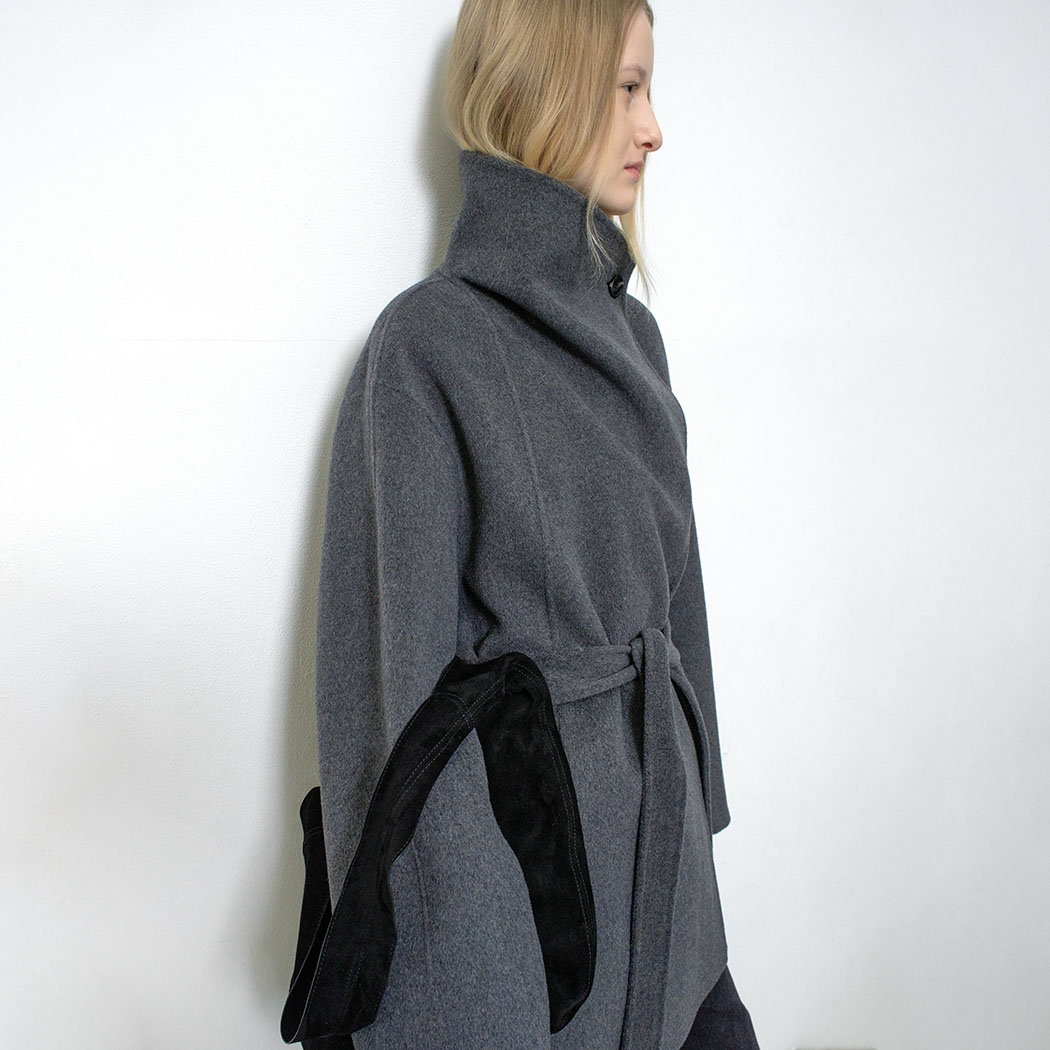（CT-1460）TOQUE WOOL HANDMADE HALF COAT S