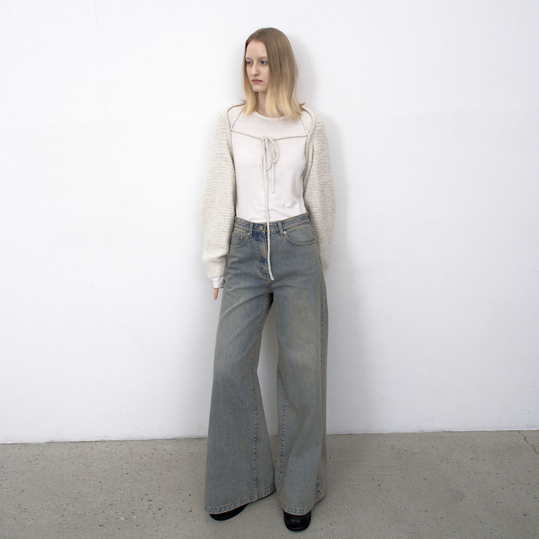 （PT-5720）FADED VINTAGE WIDE DENIM PANTS