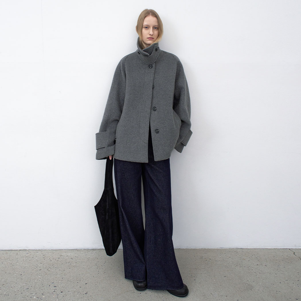 （CT-1475）NAGELANG WOOL HALF COAT