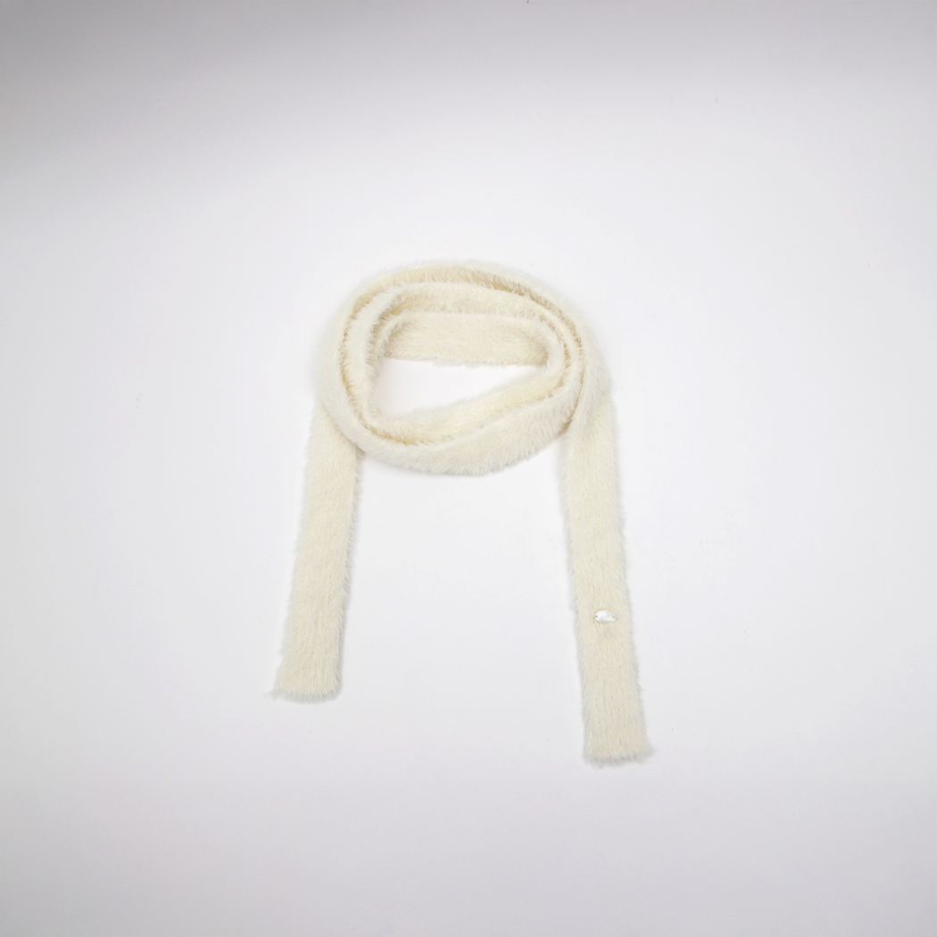 （MU-0026）HAIRY TIE SLIM MUFFLER