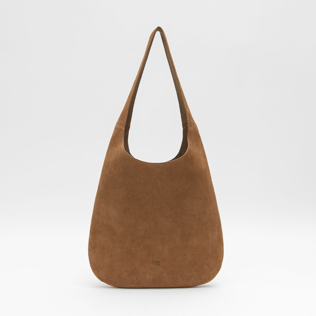 （B-2476）SUEDE ROUND SHOULDER BAG