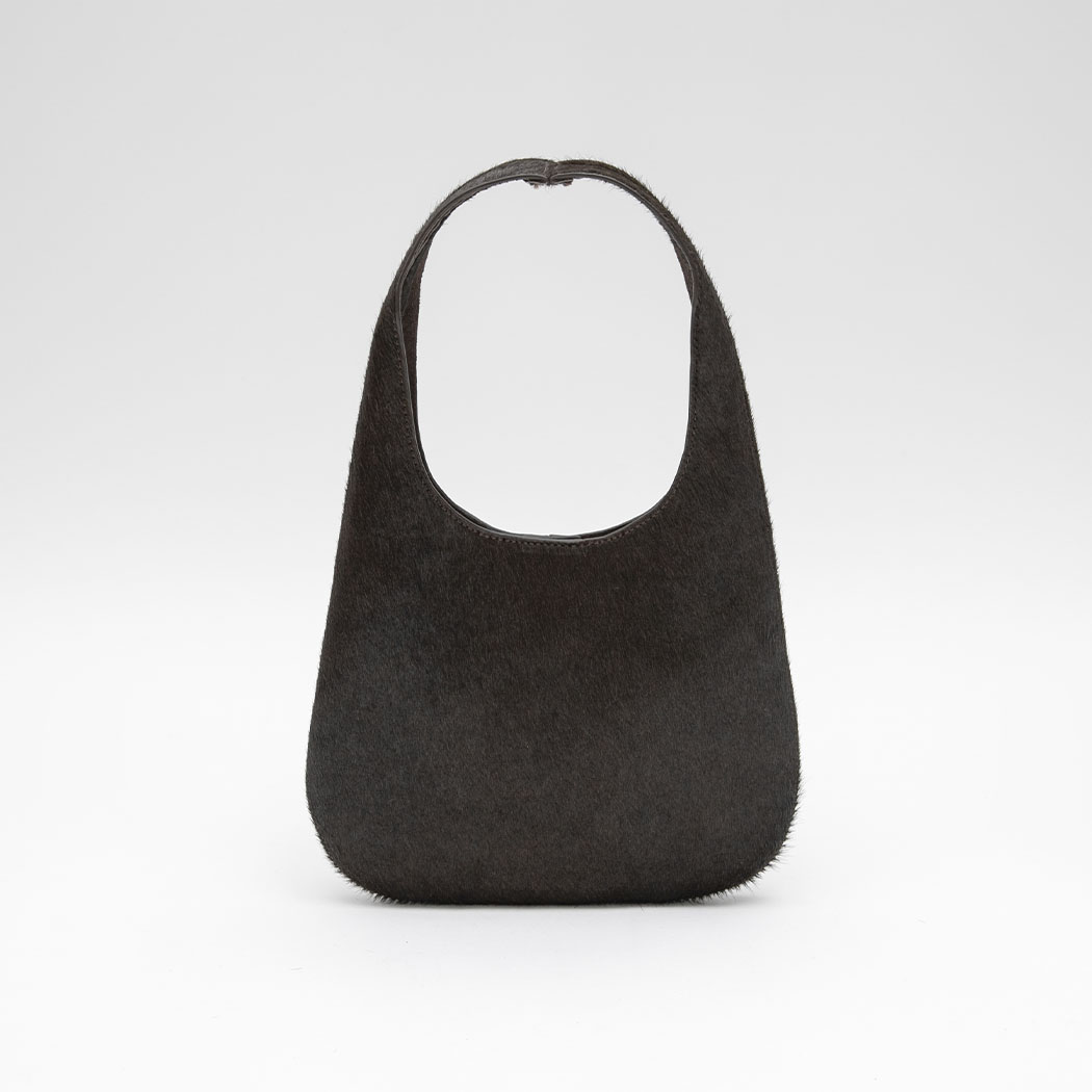 （B-2475）CALF HAIR ROUND TOTE MINI BAG