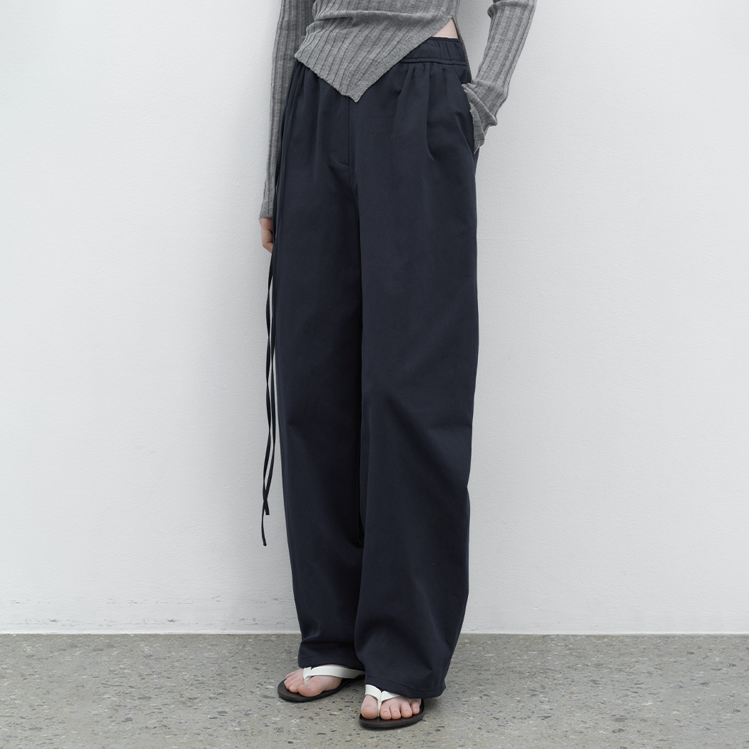 （PT-5748）WIDE SHIRRING VOLUME PANTS